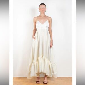 NWOT Anna October Snow Queen Maxi Dress
